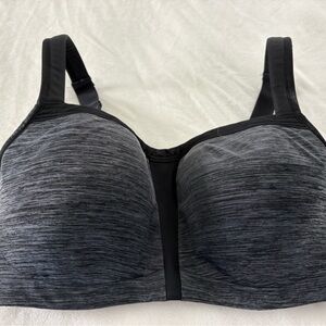 Le Mystere Women's Underwire and Padded T-Shirt Black and Gray Bra 36 DDD/F